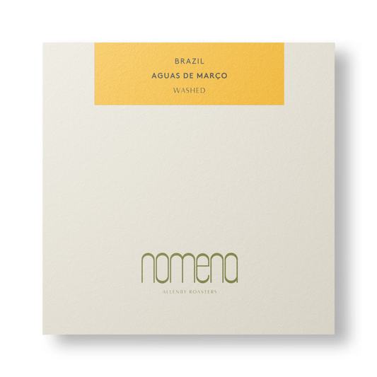 חדש | ברזיל אגואס דה מרקו | שוקולדי | מריר | קלייה בינונית-כהה | עיבוד שטוף.