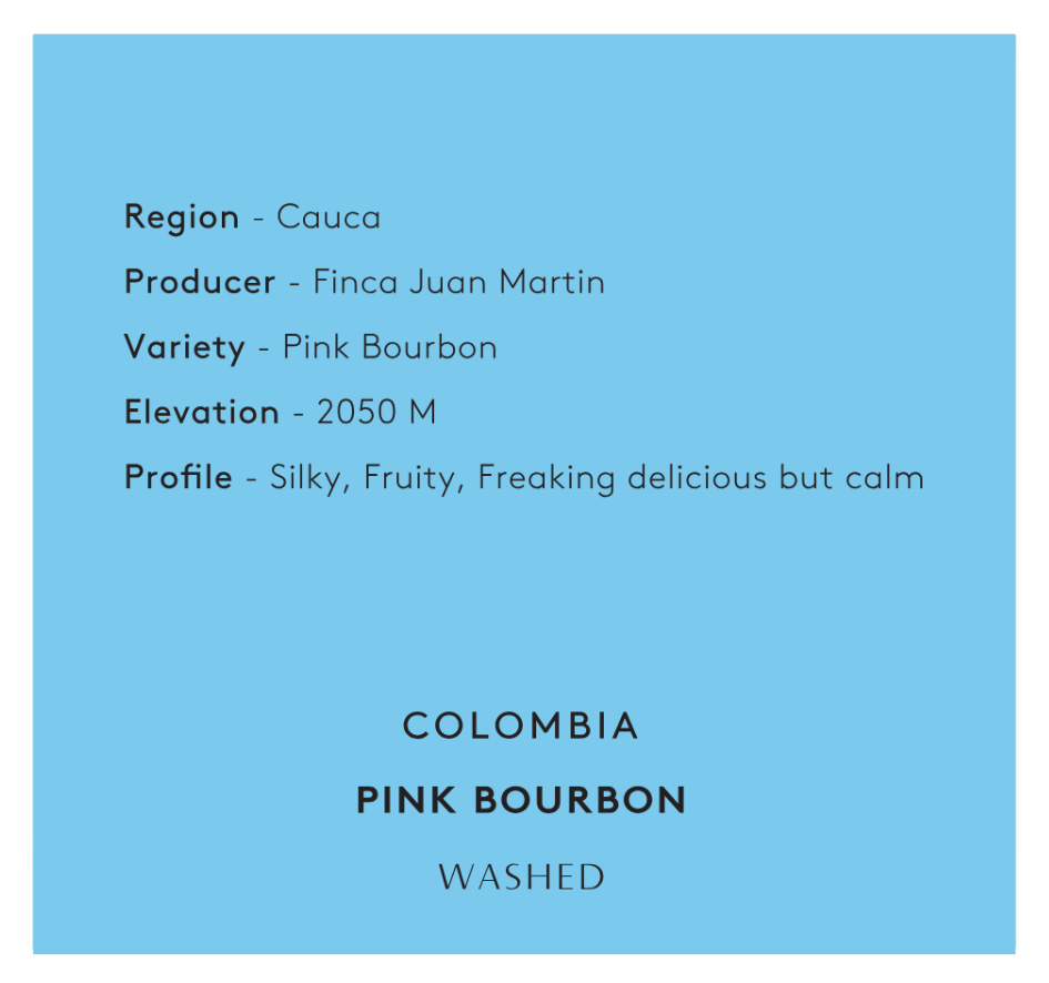 קולומביה פינק בורבון | ארומה עמוקה | וניל ודבש | עיבוד שטוף